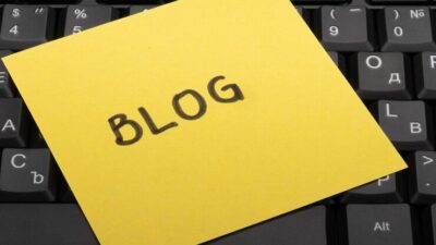 Screenshot or homepage of George R.R. Martin’s “Not a Blog” showcasing the non-traditional blog style.